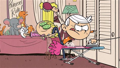 Image S1e14a Lincoln Ironing Lola S Dress Png The Loud