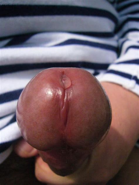 close up penis head glans cum