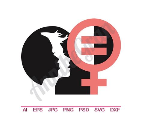 womens rights symbol svg dxf eps png jpg vector art etsy