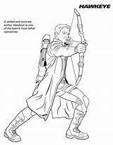 Hawkeye Coloring Pages Marvel Easy Dolimg Cdnvideo Via sketch template