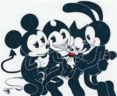 bendy and the ink machine smuts slow updates disney characters fictional characters minnie