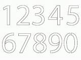 Numbers Printable Stencils Number Stencil Coloring Printables Choose Board Colouring Letters Pages sketch template