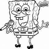 Mewarnai Spongebob Kartun Kumpulan sketch template