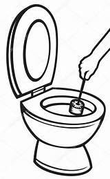 Toilet Clipart Cleaning Bathroom Clean Drawing Vector Clip Brush Bowl Scrub Result Getdrawings Clipartmag Visit sketch template