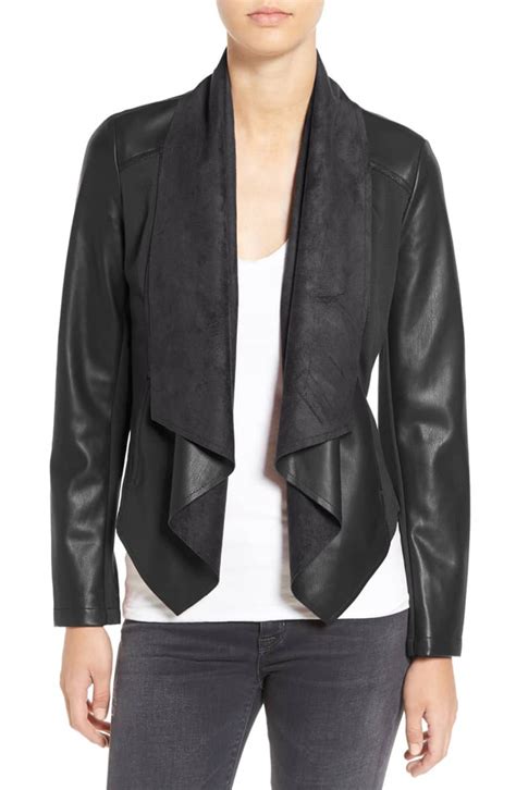 faux leather jacket  effortlessly chic