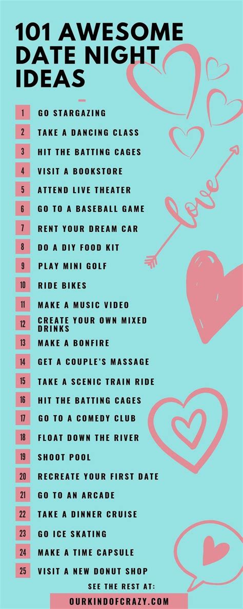 101 date night ideas that aren t dinner and a movie date