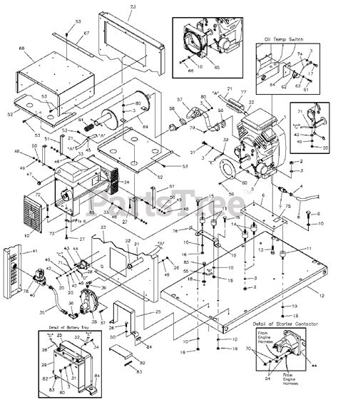 generac   generac kw home standby generator main unit parts lookup  diagrams