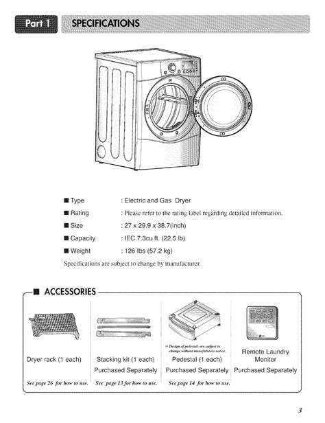 lg dlenm user manual dryer manuals  guides