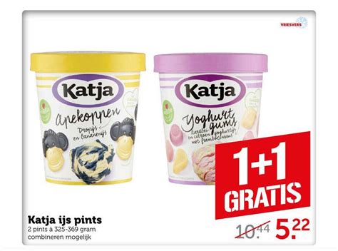 katja ijs pints  gratis aanbieding bij coop compact aanbiedingenfoldersnl