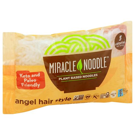 miracle noodle miracle noodle plant based noodles angel hair style