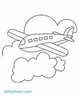 Coloring Airplane Pages Aeroplane Kids Preschool Printable Sheets Print Colouring Color Simple Colored Tickets Aeroplanes Air Drawing Balloon Doodle Kid sketch template