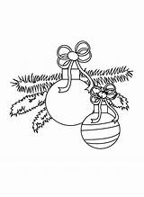 Christmas Balls Coloring Pages Ball Kids Index Print Colpages Folders sketch template