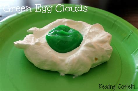 green eggs  ham treats virtual book club  kids reading confetti