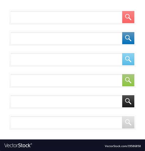 search bar template royalty  vector image vectorstock