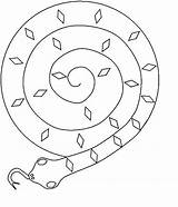 Snake Spirale Basteln Schneiden Preschool sketch template