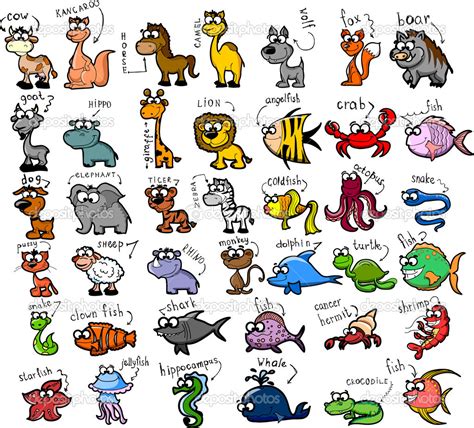 animals cartoon pictures clipartsco