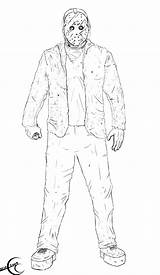 Jason Freddy Vs Coloring Pages Drawing Michael Myers Mask Ec87 Deviantart Template 2009 Getdrawings sketch template