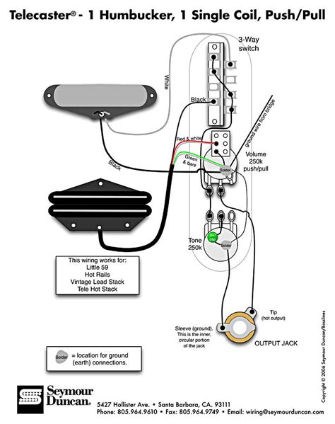 wiring diagram push pull humbuckers  coil split