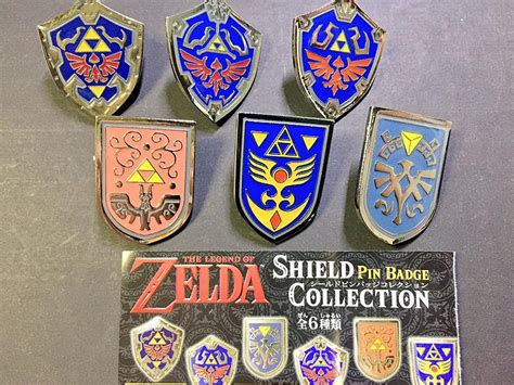 Legend Of Zelda Pin Badge Collection Shield Version