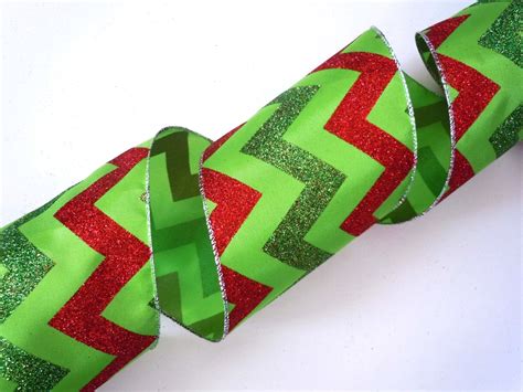 wide ribbon wired christmas ribbon decorations lime