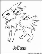 Jolteon Coloring Pokemon Pages Printable Pikachu Cake Characters Popular Cute Sheets Fun Choose Board sketch template