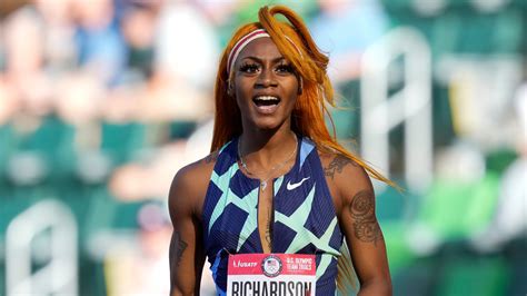 shacarri richardson fails drug test wont run   tokyo olympics