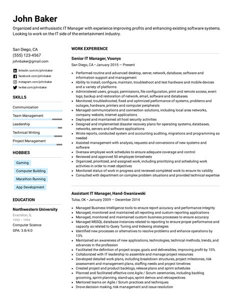 manager resume  writing tips