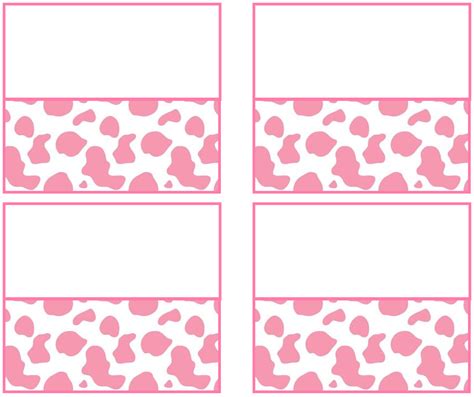 pink  white animal printable labels  hearts   bottom