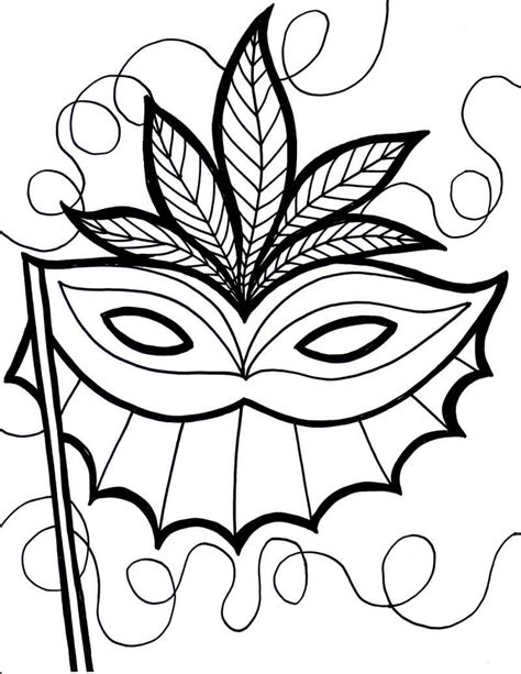 printable mardi gras coloring pages