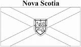 Nova Scotia Flag Coloring Pages Provinces Flags Canada sketch template
