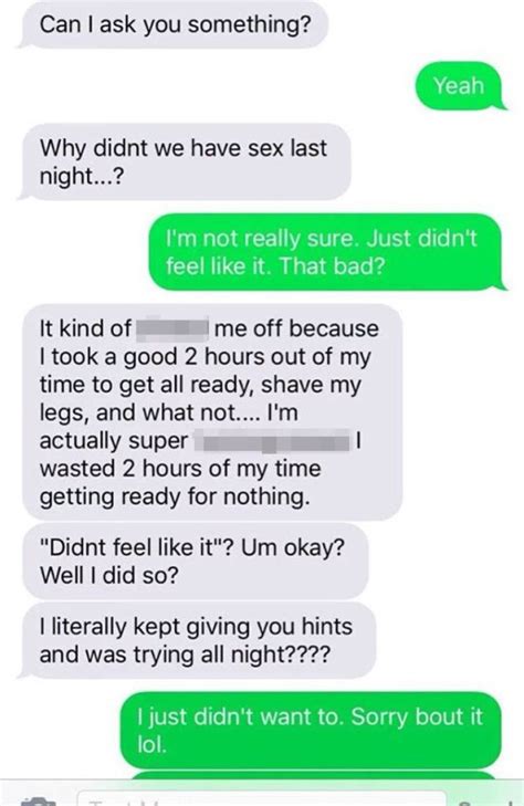 Man Is Sent Barrage Of Abusive Texts After He Refuses To Have Sex With