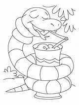 Coloring Snake Pages Boa Constrictor Garter Printable Anaconda Loving Ice Cream Kids Color Colouring Snakes Preschoolers Visit Getcolorings Dkidspage Choose sketch template