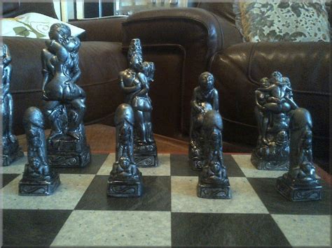 adult erotic sex themed kama sutra chess set antique bronze etsy
