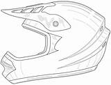 Casque Colorier Getdrawings Motocross Helm Dirtbike Personal Printmania sketch template