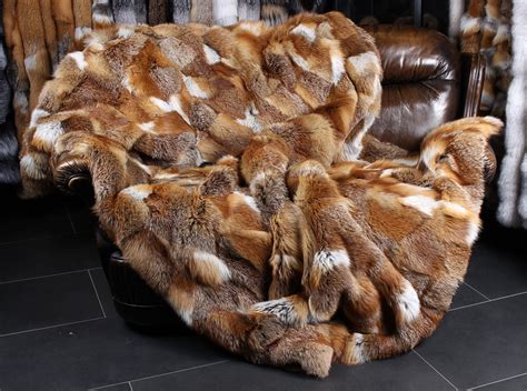 real fur blankets throws  rugs  luxurious real furs