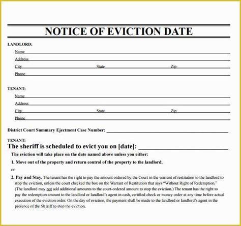 eviction notice template pennsylvania    eviction notice