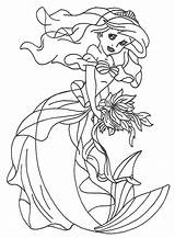 Princess Ariel Pages Coloring Disney Lineart Mermaid Goude Dress Cartoon Deviantart Kids sketch template