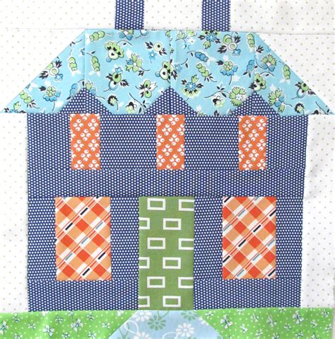 bee   bonnet  home sweet home quilt block pattern