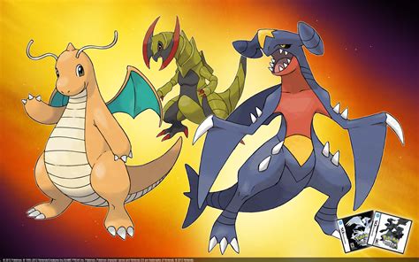 Dragon Type Pokémon Themed Desktop Wallpaper Vg