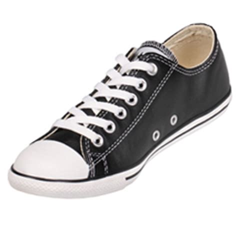 Converse Chuck Taylor 113937 Leather Black Slim Low Top