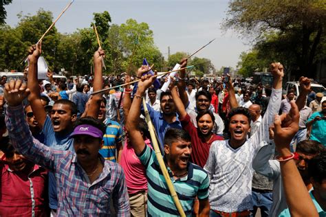 anger  india  lowest caste protests  supreme court order