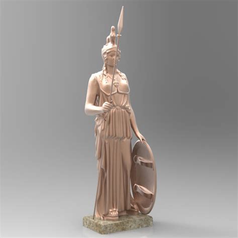 Athena Statue 3d Model Max