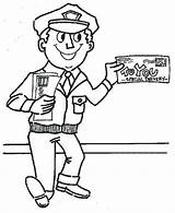 Coloring Pages Mailman Mail Carrier Postman Community Helpers Post Office Drawing Printable Helper Preschool Color Colouring Print Getdrawings Google Search sketch template