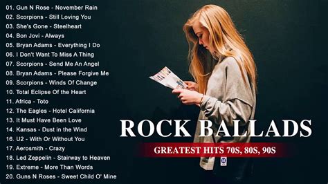 best rock ballads songs playlist greatest rock ballads of the 80s and