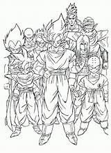 Coloring Dbz Pages Print sketch template