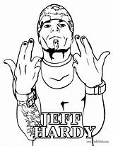 Coloring Hardy Jeff Wwe Pages Clipart Library sketch template