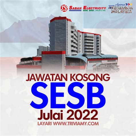 sesb buka pengambilan jawatan kosong terkini julai