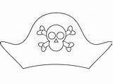 Template Pirate Hat Coloring Printable Pages Clip Kids Hats Clipart Templates Cliparts Sketch Drawing Pirates Clker Crafts Chapeau Pixabay Ausmalbild sketch template