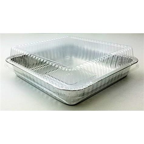 handi foil square disposable aluminum foil cake pan wclear dome lid ref  wdl pack