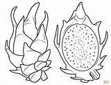 Fruit Dragon Coloring Pages Template Sketch Templates sketch template